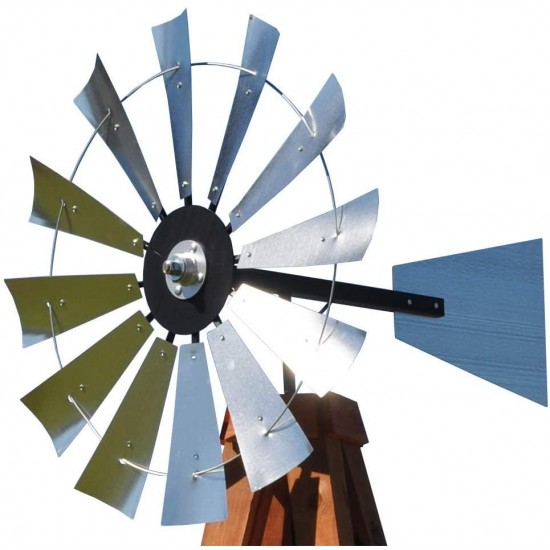38-inch Windmill Head w/Plain Rudder, Build an 11-Foot Tall Windmill