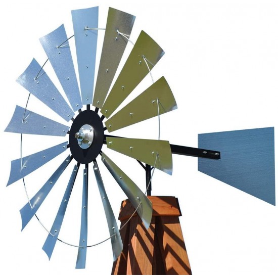 47-inch Windmill Head w/Plain Rudder, Build an 15-Foot Tall Windmill