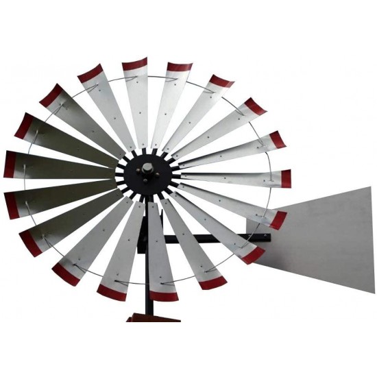 60-inch Windmill Head w/Plain Rudder, Build a 20-Foot Tall Windmill