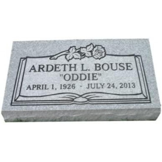 Cemetery marker headstone monument- engraving included 100% USA monument grade granite. Ships free to qualifying locations.